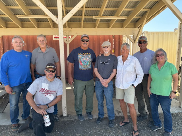 August 2024, Retired Wardens at a pistol shoot.